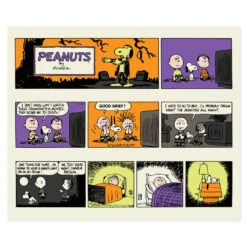 Hallmark Peanuts® Franken-Snoopy Comic Blanket, 50x60 -Hallmark Gift Shop Frankenstein Snoopy Comic Strip Blanket 1HGN1516 03