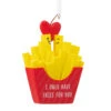 I Only Have Fries For You Hallmark Ornament -Hallmark Gift Shop French Fries Christmas Ornament 1HGO3290 01