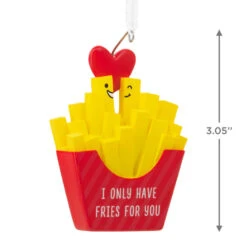 I Only Have Fries For You Hallmark Ornament -Hallmark Gift Shop French Fries Christmas Ornament 1HGO3290 04