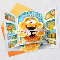 Hallmark Open At Your Own Risk Funny Pop-Up Halloween Card With Sound -Hallmark Gift Shop Fridge Monster Funny PopUp Halloween Card With Sound 899HJD7051 03