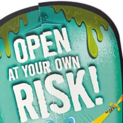 Hallmark Open At Your Own Risk Funny Pop-Up Halloween Card With Sound -Hallmark Gift Shop Fridge Monster Funny PopUp Halloween Card With Sound 899HJD7051 04