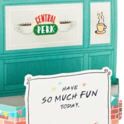 Hallmark Friends The One Where We Celebrate Pop-Up Card -Hallmark Gift Shop Friends Central Perk Coffee Shop and Couch Card 5RZW1204 05