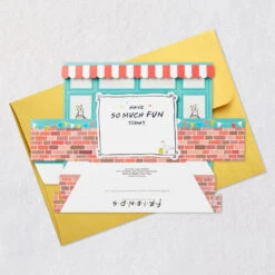 Hallmark Friends The One Where We Celebrate Pop-Up Card -Hallmark Gift Shop Friends Central Perk Coffee Shop and Couch Card 5RZW1204 08