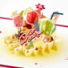 Hallmark Here's To You Cocktail Toast 3D Pop-Up Card -Hallmark Gift Shop Fruit Cocktail Drinks Celebration 3D PopUp Card for Her 1299LAD2897 01