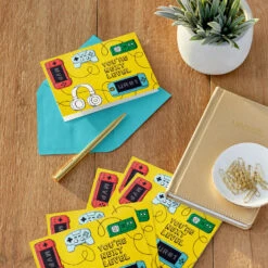 Hallmark Video Game Controllers Blank Notes, Pack Of 10 -Hallmark Gift Shop Game Controllers and Headphones Blank Note Cards 3NOT1179 06