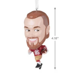 NFL San Francisco 49ers George Kittle Bouncing Buddy Hallmark Ornament -Hallmark Gift Shop George Kittle Bouncing Buddy Christmas Ornament 1OSL2291 03