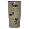 E&S Pets German Shepherd Stainless Steel Tumbler, 20 Oz. -Hallmark Gift Shop German Shepherds on Tan Stainless Steel Tumbler 11575 01
