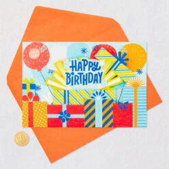 Hallmark Big Presents And Balloons Musical 3D Pop-Up Birthday Card With Light -Hallmark Gift Shop Gifts Musical 3D PopUp Birthday Card With Light 899ARH1494 05