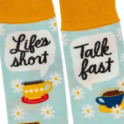 Hallmark Gilmore Girls Life's Short, Talk Fast Crew Socks -Hallmark Gift Shop Gilmore Girls Lifes Short Talk Fast Crew Socks 1PCL1011 03