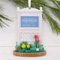 Gilmore Girls Stars Hollow Sign Hallmark Ornament -Hallmark Gift Shop Gilmore Girls Stars Hollow Sign Christmas Ornament 3HCM4298 02