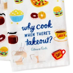 Hallmark Gilmore Girls Why Cook Tea Towel -Hallmark Gift Shop Gilmore Girls Why Cook Kitchen Towel 1PCL1009 03