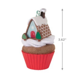 Hallmark Christmas Cupcakes Gingerbread Goodness Ornament -Hallmark Gift Shop Gingerbread House Cupcake Keepsake Ornament 1599QXR8017 03