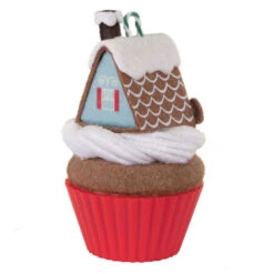 Hallmark Christmas Cupcakes Gingerbread Goodness Ornament -Hallmark Gift Shop Gingerbread House Cupcake Keepsake Ornament 1599QXR8017 06