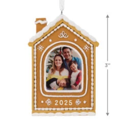 Gingerbread House 2025 Photo Frame Hallmark Ornament -Hallmark Gift Shop Gingerbread House Photo Frame Christmas Ornament 1HGO3584 04