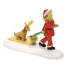 Enesco Snow Village Trip To Who-Ville Figurine, 2.68" -Hallmark Gift Shop Girl in Santa Suit Pulling Max on Sled Figurine 6011417 01