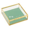 Hallmark The Love Of A Friend Glass Pet Memory Box, 5x5 -Hallmark Gift Shop Glass and Metal Memory Keeper Box for Loss of Pet 1BMK1616 01