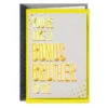 Hallmark Like A Bonus Brother To Me Birthday Card For Brother-in-Law -Hallmark Gift Shop Glitter Lettering Yellow Birthday Card for BrotherinLaw 759MAN4143 01