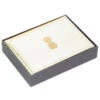 Hallmark Gold Bordered Pineapple Blank Note Cards, Box Of 10 -Hallmark Gift Shop Gold Bordered Pineapple Blank Note Cards 1199NOT1015 01