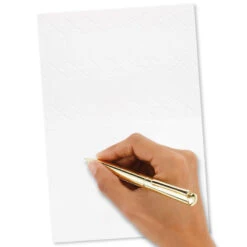 Hallmark Gold Butterfly On Pink Blank Note Cards, Box Of 8 -Hallmark Gift Shop Gold Butterfly on Pink Blank Note Cards 1499CNT1125 03