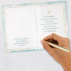 Hallmark A Celebration Of God's Love For You First Communion Card -Hallmark Gift Shop Gold Chalice and Wafer First Holy Communion Card 659CEY2085 08