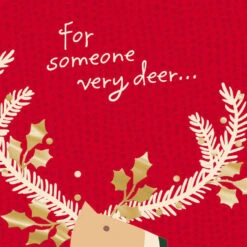 Hallmark Every Merry Way Gold Deer Money Holder Christmas Cards, Pack Of 10 -Hallmark Gift Shop Gold Deer on Red Money Holder Christmas Cards Pack 899XMH9175 05