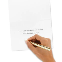 Hallmark Elegant Sleigh On Red Boxed Christmas Cards, Pack Of 16 -Hallmark Gift Shop Gold Foil Sleigh on Red Boxed Christmas Cards 1XPX2588 06