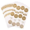 Hallmark Gold Foil Thank-You Sticker Seals, 10 Sheets -Hallmark Gift Shop Gold Foil ThankYou Sticker Seals 1SOM3886 01