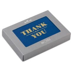 Hallmark Gold On Navy Blank Thank You Notes, Pack Of 10