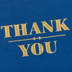 Hallmark Gold On Navy Blank Thank You Notes, Pack Of 10 -Hallmark Gift Shop Gold Foil on Blue Blank Thank You Note Cards Pack 3THK2566 03