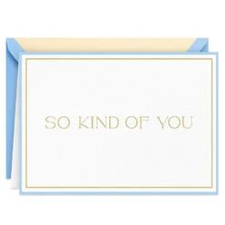 Hallmark Composed Gold Lettering Blank Thank You Notes, Pack Of 10 -Hallmark Gift Shop Gold Foil on White Blank Thank You Note Cards Pack 3THK2181 02