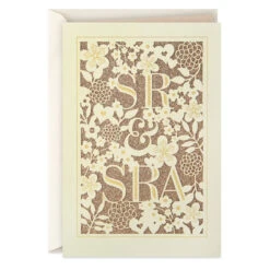 Hallmark Floral Mr. And Mrs. Spanish-Language Wedding Card For Couple