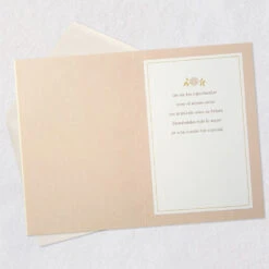 Hallmark Floral Mr. And Mrs. Spanish-Language Wedding Card For Couple -Hallmark Gift Shop Gold Glitter Floral Mr. Mrs. Spanish Wedding Card for Couple 699WDS1010 03