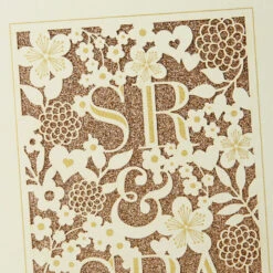 Hallmark Floral Mr. And Mrs. Spanish-Language Wedding Card For Couple -Hallmark Gift Shop Gold Glitter Floral Mr. Mrs. Spanish Wedding Card for Couple 699WDS1010 04
