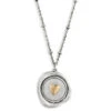 Heart Charm Dear You My Love Necklace, 17.5" -Hallmark Gift Shop Gold Heart Silver Charm Necklace 1005060053 01