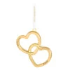 Hallmark Our Engagement 2025 Metal Ornament -Hallmark Gift Shop Gold Hearts Engagement Keepsake Ornament 5QHX3235 01
