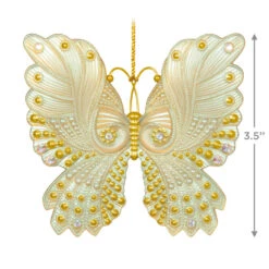 Hallmark Brilliant Butterflies Ornament -Hallmark Gift Shop Gold Iridescent Butterfly Keepsake Ornament 5QXR8415 04