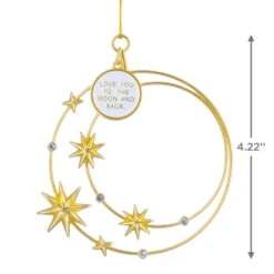 Signature Love You To The Moon Constellation Metal Hallmark Ornament -Hallmark Gift Shop Gold Metal Constellation Christmas Ornament 1HGO3544 04