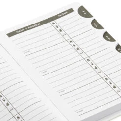 Hallmark Gold Polka Dots Address Book -Hallmark Gift Shop Gold Polka Dots Address Book 1ADD1620 07