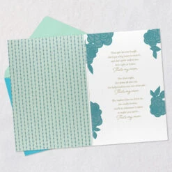 Hallmark An Amazing Woman Birthday Card For Mom -Hallmark Gift Shop Gold Roses and Teal Foil Birthday Card for Mom 859FBD4987 04