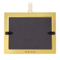 Hallmark Our Wedding 2025 Metal Personalized Ornament, Custom Photo -Hallmark Gift Shop Gold Wedding Frame Personalized Ornament 3QHE2165B1 07