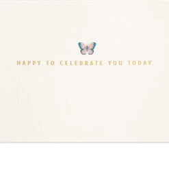 Hallmark Glad You're My Sister Birthday Card For Sister -Hallmark Gift Shop Gold and Floral Letters Birthday Card 859LAD3015 02