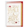 Hallmark Warm Feelings Of Peace And Hope Holiday Card -Hallmark Gift Shop Gold and Red Holiday Card 759XZH3296 01