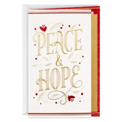 Hallmark Warm Feelings Of Peace And Hope Holiday Card