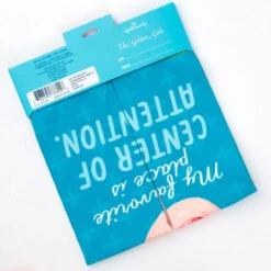 Hallmark Blanche The Golden Girls Center Of Attention Novelty Crew Socks -Hallmark Gift Shop Golden Girls Blanche Funny Novelty Crew Socks 1GOL1052 05