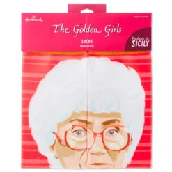 Hallmark Sophia The Golden Girls Sicily Novelty Crew Socks -Hallmark Gift Shop Golden Girls Sophia Funny Novelty Crew Socks 1GOL1054 04