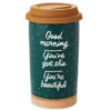 Hallmark Good Morning Ceramic Travel Mug, 12 Oz. -Hallmark Gift Shop Good Morning Ceramic Travel Mug 1SNN1079 01