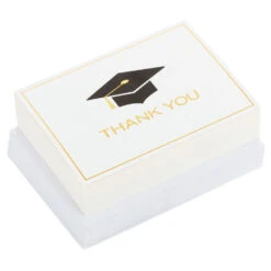 Hallmark Mortarboard Blank Graduation Thank-You Notes, Pack Of 40 -Hallmark Gift Shop Grad Cap Graduation ThankYou Notes 5GEY1005 06