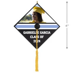 Hallmark Graduation Cap Text And Photo Personalized Ornament -Hallmark Gift Shop Graduation Cap Text and Photo Personalized Keepsake Ornament 2499QHE2120B2 03