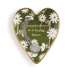 Demdaco Grateful Art Heart Trinket Dish -Hallmark Gift Shop Grateful Art Heart Trinket Dish 1003480400 03