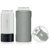 BruMate Matte Gray Stainless Steel 3-in-1 Can Cooler, 12/16 Oz. -Hallmark Gift Shop Gray 3in1 Can Cooler HT16G 01